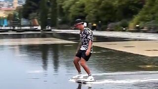 Water travelling short video