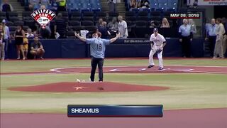 WWE Superstars first pitches Ft John Cena Seth Rollins LA Knight  more