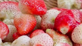 Skewered Sugar-Coated Strawberries