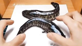 These drawings are hyper realistic and deceiving.