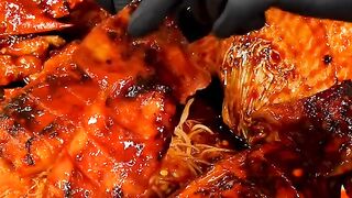 spicy seafood mukbang