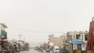 Heavy Rain in Kohat University Road Caught on Camera #rain #kohat #viral #trending #vlog #pakistan