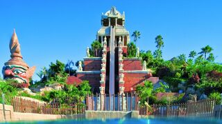 Kamikaze slide at Siam Park Water Park in the Canary Islands