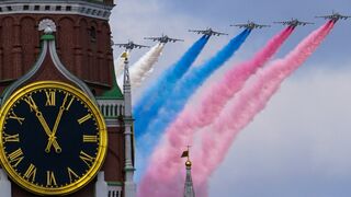 The aerial part of the Victory Day Parade in Moscow