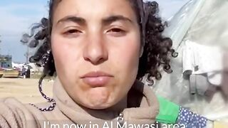 Bisan speaks to displaced families in Al Mawasi, #Gaza about how they are feeding their children