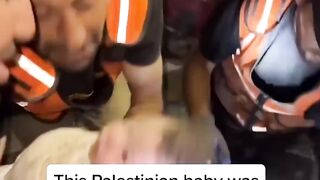 This miracle baby was pulled from a bombed house in #Gaza 2