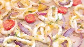 Запеченые кольца кальмара