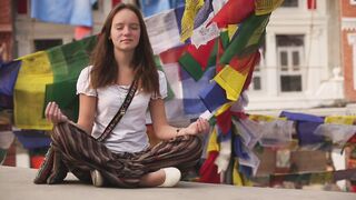 Femme en méditation