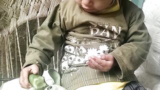 baby and toy