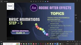 8- AE Basic Animation Step 5 | Live Class TLCC