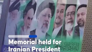 Memorial ceremony held in Tehran following the death of President Raisi and other officials