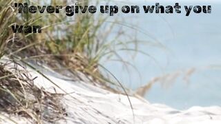 Never give up on what you want #motivation #quote