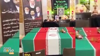 Raisi's Funeral | Coffins of Iranian Prez Ebrahim Raisi and security service member Mehdi Mousavi