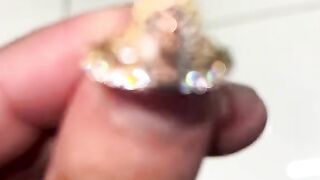 Ladies 3-Tone Gold Virgin Mary Crown Rings