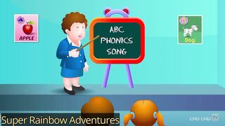 Phonics Song with TWO Words - A For Apple - ABC Alphabet Songs with Sounds for Children. 2