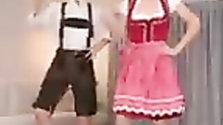 Aw check out this smooth dance moves.
