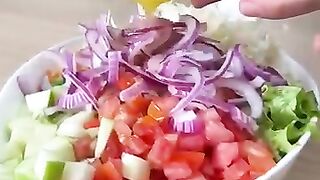 ????????????I can't stop eating this salad with cabbage, carrot, and apple!#food#yummy ????????#recipe#streetfood Download