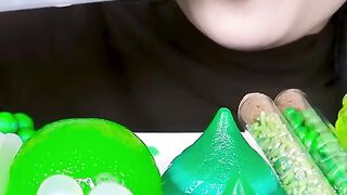 Mukbang part 4, the green one is very sweet