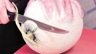 Cutting the Original Cilantro's Melon