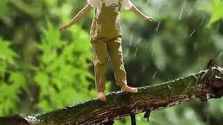 Man flying satisfying short video