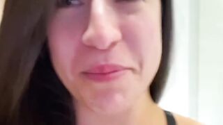 She got stuck in the shower at a hotel ????