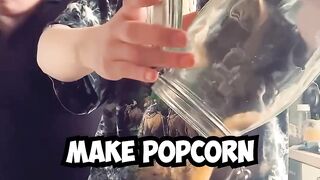 That's how you shouldn't make popcorn ???? #shorts
