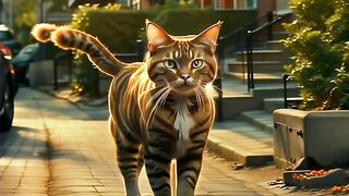 A cute little cat has hit by a car????????????