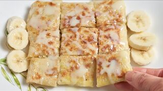 How to make Thai Roti ( Thai banana pancake) at home__No Machine needed _ Thai Street pancake