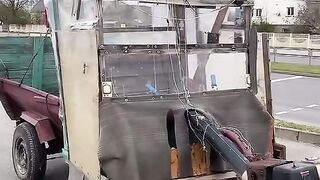 An unusual means of transportation