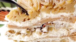 Chestnut Cake recipe #chestnutcake #cake #creamcake #recipe