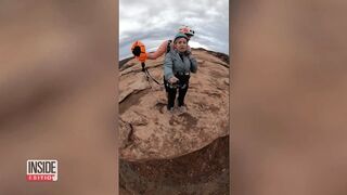 Frightened Woman Goes Base Jumping for Wedding Anniversary