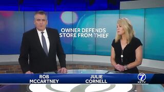 Armed jewelry store owner shuts down burglary