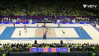 BRAZIL vs SERBIA | Highlights | Women's VNL 2024