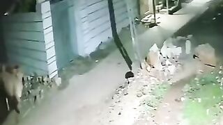 Omg! Hope she made it out alive