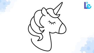 HOW TO DRAW A CUTE UNICORN EASY