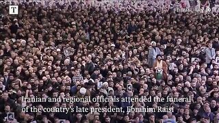 Hamas and Hezbollah leadership join mourners at Raisi funeral