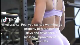 Cute missy doing workout ????????