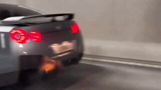 NISSAN GTR FLAMES????????‍????????