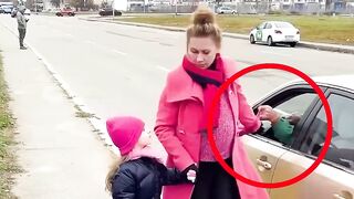 She was walking when this driver did this! ????