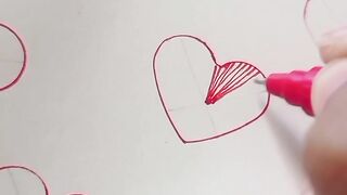Heart doodle drawing
