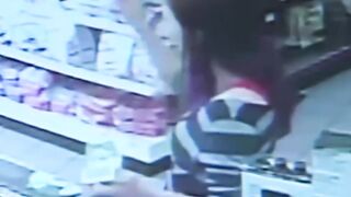 Heroic cashier save baby from collapsing mom due to medical condition #shorts