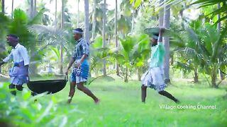 CRABS in  OIL Crabs Fry Malaysian Chilli Crab Recipe Cooking In Indian Village Seafood