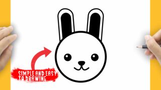 DRAWING RABBIT FACE EASY