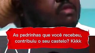 As pedrinhas que voce recebeu contribuiu o seu castelo