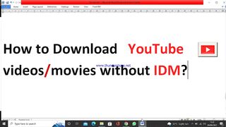 How to download YouTube videos without IDM