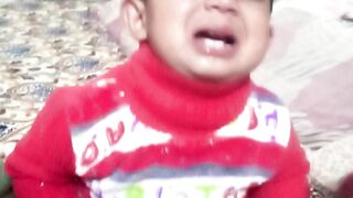 Manu eating sleeping