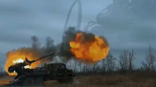 Ukraine's 2S22 Bohdana self-propelled howitzer posted by the 1st Separate Special Purpose Brigade