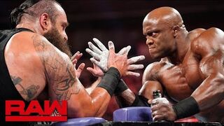 Braun Strowman vs. Bobby Lashley Arm Wrestling Match