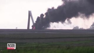 Tornado Obliterates Wind Turbines