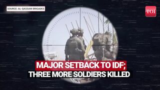 Israeli Troops Run For Life As Hamas Fighter Strikes In Beit Hanoun; 3 IDF Soldiers Killed In Gaza